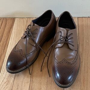Classic Brown Leather Men's Dress Shoes